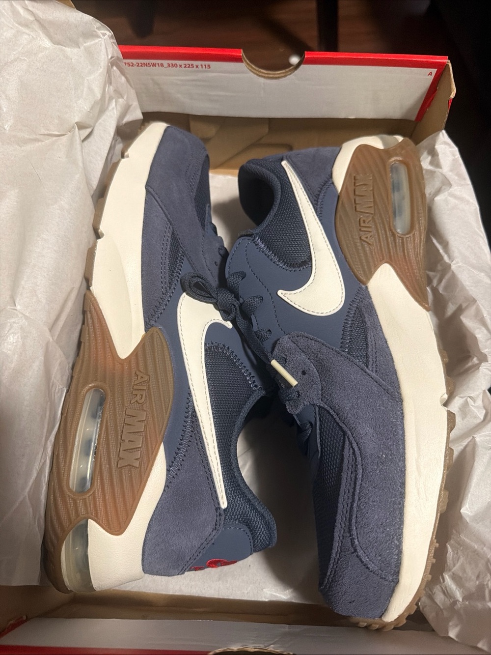 Nike Air Max Excee Men’s Low Top Lace Up Sneaker Thunder Blue/Pale Ivory Sz 10.5